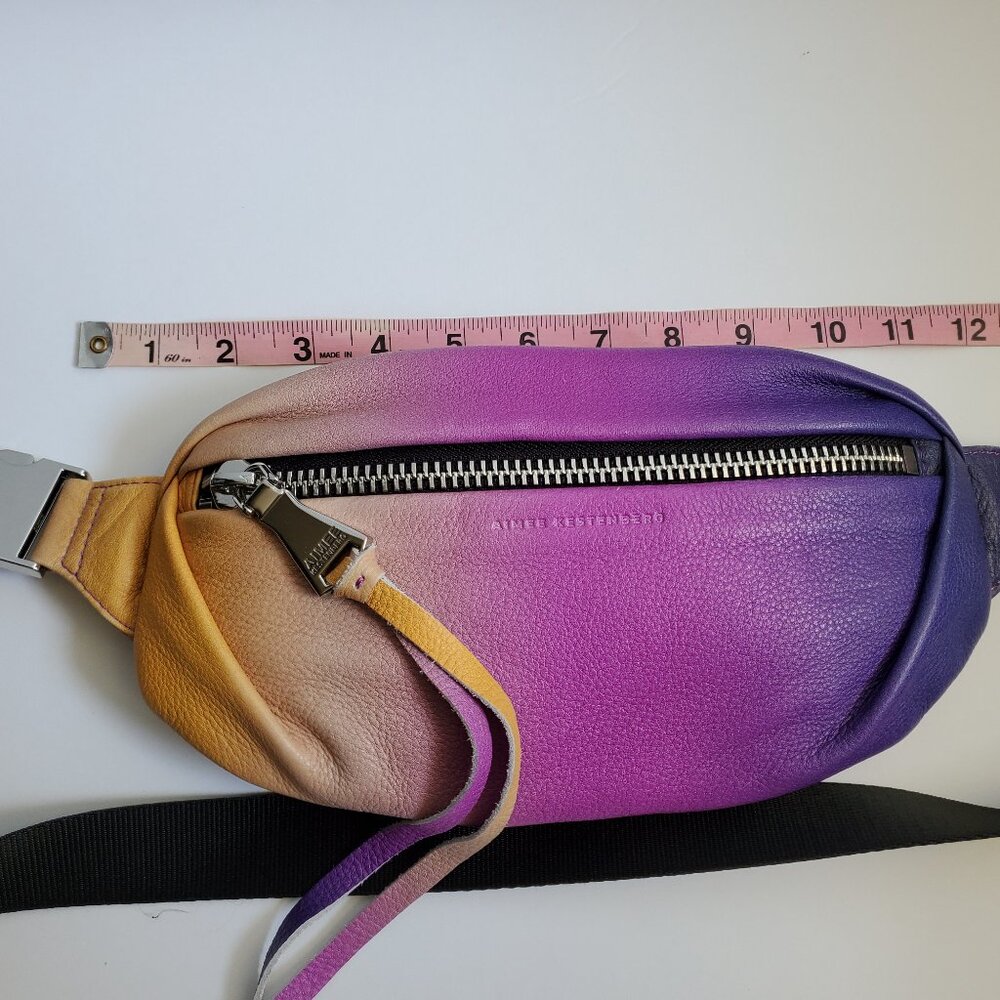 Aimee Kestenberg Milan Leather Bum Bag fanny pack ombre purple
